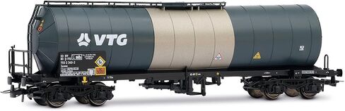 Rivarossi HR6695 VTG, 4-axle isolated tank wagon, blue/silver livery, ep. VI Railway Wagons in Kuwait