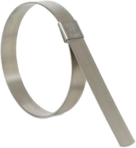 BAND-IT CP6S99 5/8" Wide x 0.025" Thick 1-1/2" Diameter, 201 Stainless Steel Center Punch Clamp (100 Per Box) in Kuwait