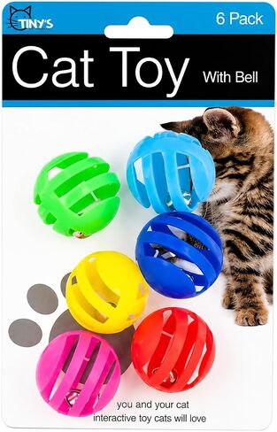 bulk buys Balls with Bells Cat Toys Set, Medium Breeds in Kuwait