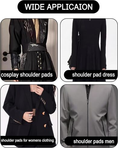 3 Pairs Shoulder Pads for Women Clothing, 2 Thickness Options in Saudi Arabia