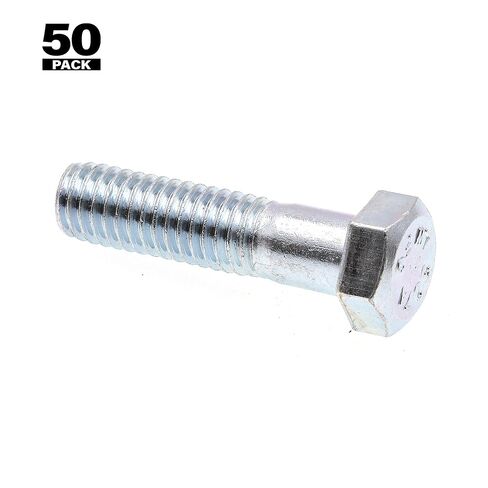 Prime-Line 9059621 Hex Bolts, 3/8 In.-16 X 1-1/2 In., A307 Grade A Zinc Plated Steel (50 Pack) in Kuwait