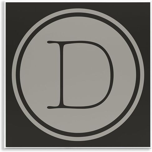Stupell Industries Modern D Initial Elevator Key Circular Shape Wood Wall Art in Saudi Arabia