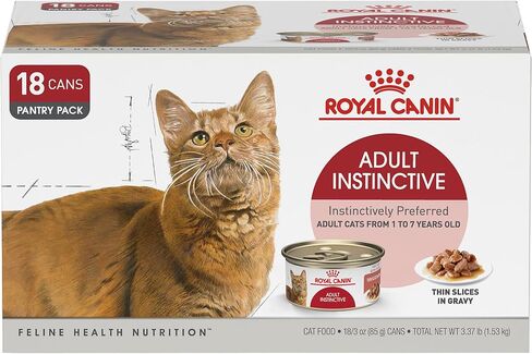 Royal Canin Feline Health Nutrition Adult Instinctive Adult Thin Slices in Gravy Cat Food, 3 oz (Pack of 24) in Kuwait