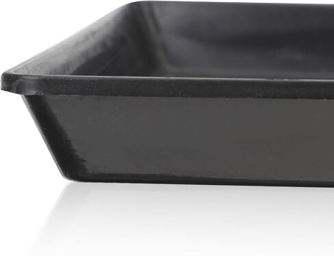 2pcs Plastic Pet Cage Tray Replacement Pan Thickened Black 17.7x11.8 in Kuwait