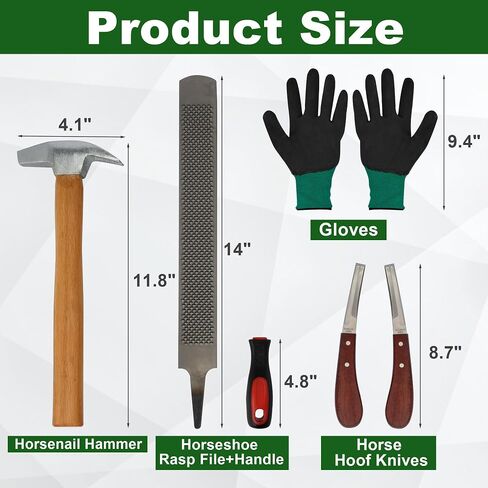 12Pcs Farrier Tools Kit, Hoof Trimming Tools with Tool Bag in Saudi Arabia