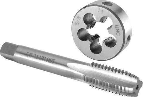 Burkit 5/8"-20 UN Tap and Die Set, 5/8 x 20 UN Machine Thread Tap and Round Die Right Hand in Kuwait