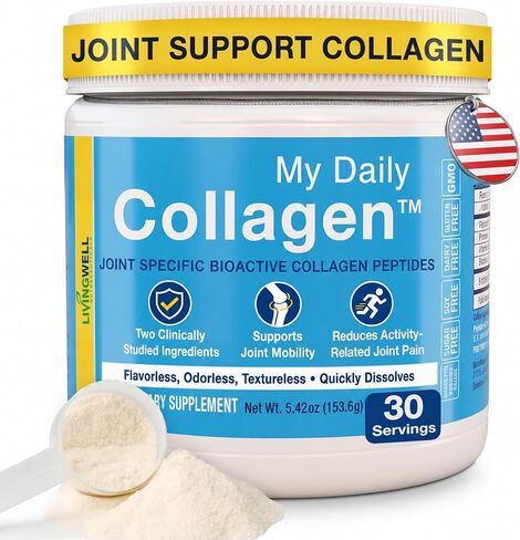 My Daily Collagen: Collagen Peptides Powder with Vitamin C for Joint Support - Perfect for Achy Knees Sore Hands and Knotted Shoulders in Kuwait
