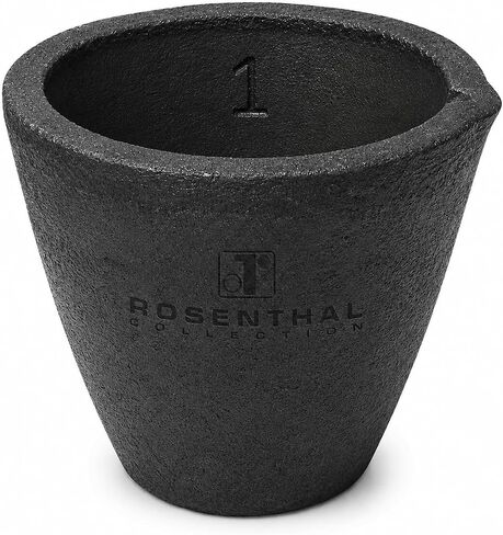 #1-2Kg Clay Graphite Crucibles Premium Black Foundry Cup Furnace Torch Melting Casting Refining for Gold. Also Great for Silver, Copper, Brass, Aluminum in Kuwait