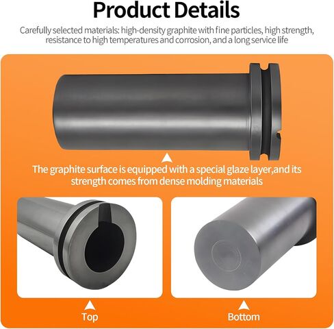 1KG High Purity Graphite Crucible for Metal Melting and Jewelry Making in Kuwait