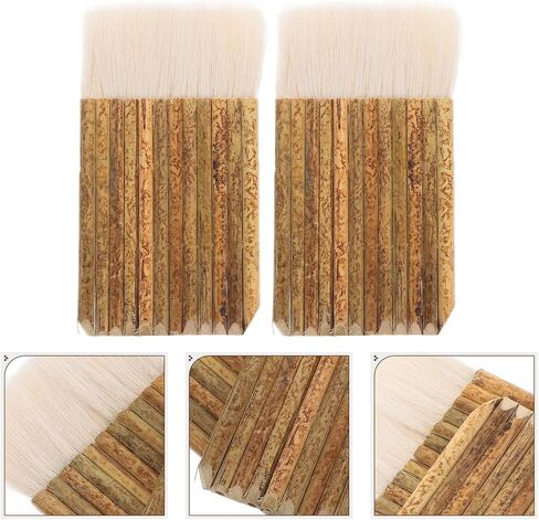 2pcs Hake Brushes with Handle, Soft Pig Bristle in Saudi Arabia