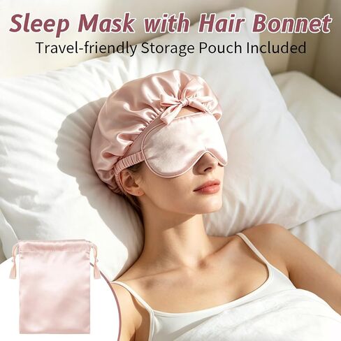 Eye Mask for Sleeping, 100% Duble Layer Mulberry Silk Sleep Mask, Super Soft Satin Sleep Mask, Satin Eye Masks for Sleeping Blockout, Blindfold, Night Mask, Eye Cover, Eye Shades, 2 Pack (Kid) in Kuwait