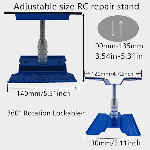 RC Car Repair Work Stand Repair Tool Set 360 Degree Rotation and 524PCS RC Screws Kit & RC Screwdrivers and Screws Pallet for 1/8 1/10 1/12 1/16 1/18 RC Crawler Truck Buggy Vehicle Scale Accessories in Kuwait