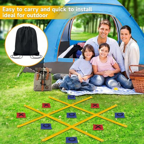 VANPET Giant Tic Tac Toe Bean Bag Toss Games for Kids Adults Family, Large Outside Lawn Yard Backyard Carnival Field Day Game, Beach Picnic Camping Birthday Party Family Reunion Games in Saudi Arabia