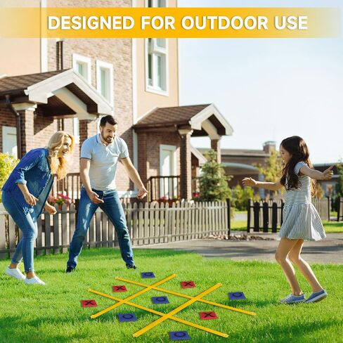 VANPET Giant Tic Tac Toe Bean Bag Toss Games for Kids Adults Family, Large Outside Lawn Yard Backyard Carnival Field Day Game, Beach Picnic Camping Birthday Party Family Reunion Games in Saudi Arabia