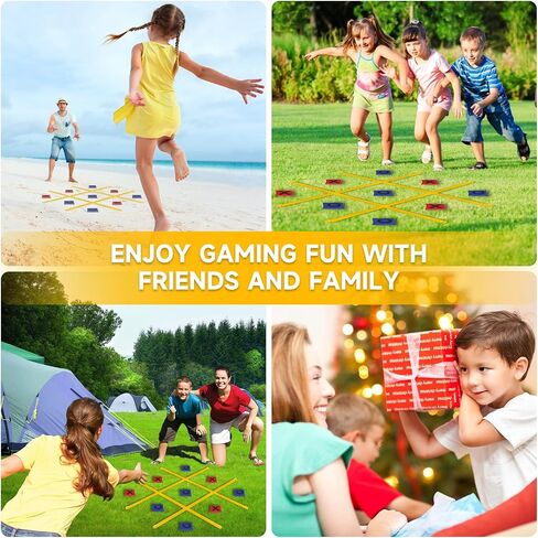 VANPET Giant Tic Tac Toe Bean Bag Toss Games for Kids Adults Family, Large Outside Lawn Yard Backyard Carnival Field Day Game, Beach Picnic Camping Birthday Party Family Reunion Games in Saudi Arabia