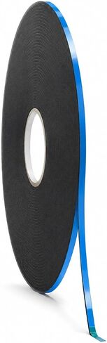 WOD WGT06P Double Sided Foam Mounting Tape, 1/16 inch Thick x 3/4 inch x 150 Ft. Weather Resistant for Gap Filling, Home or Office Decor, Dual-Pane Glass Bonding, Replacing Insulated Windows, Black in Kuwait