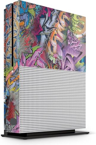 GNG Console Skin Decal Sticker Compatible with Xbox One S Black + 2 Controller Skins in Kuwait