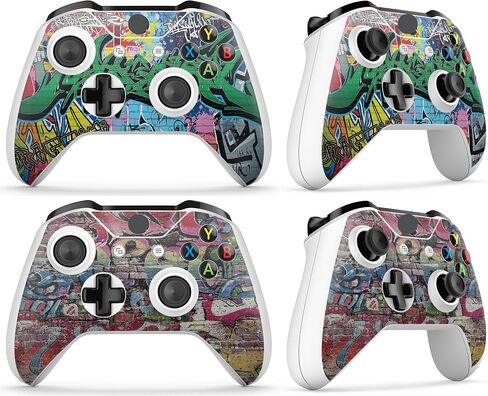 GNG Console Skin Decal Sticker Compatible with Xbox One S Black + 2 Controller Skins in Kuwait