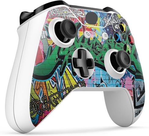 GNG Console Skin Decal Sticker Compatible with Xbox One S Black + 2 Controller Skins in Kuwait