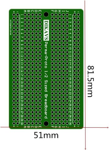 1/4 Sized Double Sided Prototype Pcb Prototype Board Solder-able Breadboard for Arduino (6 Pack, Multicolor) in Kuwait