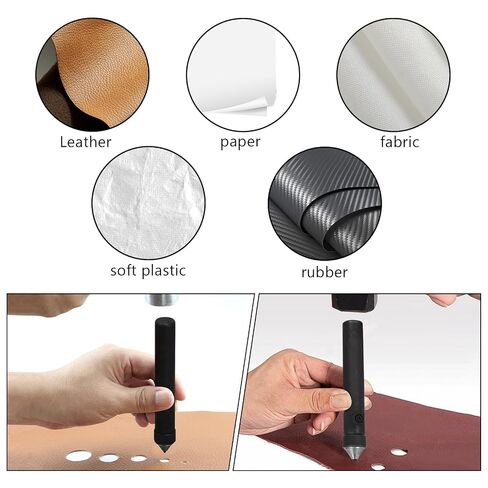 10PCS Hollow Hole Punch Set with Case, Gasket & Leather Punch in Saudi Arabia