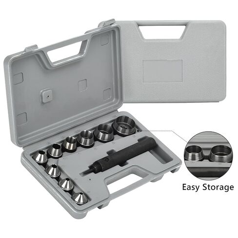 10PCS Hollow Hole Punch Set with Case, Gasket & Leather Punch in Saudi Arabia