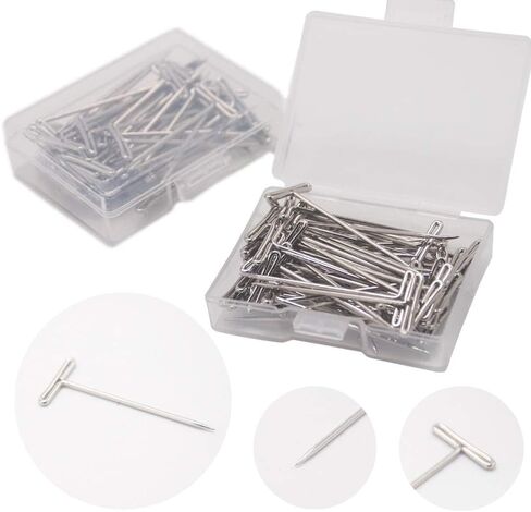 LAMXD Knit Blocking Pins Kit - 25 Pcs Knit Blockers & 100 T-pins Kit for Blocking Mats- Knit Blocking Combs for Blocking Knitting, Crochet, Lace or Needlework Projects, use for Knitting Mat in Saudi Arabia