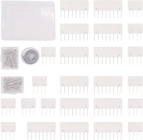 LAMXD Knit Blocking Pins Kit - 25 Pcs Knit Blockers & 100 T-pins Kit for Blocking Mats- Knit Blocking Combs for Blocking Knitting, Crochet, Lace or Needlework Projects, use for Knitting Mat in Saudi Arabia