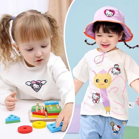17Pcs Cute Cartoon Cat Iron On Patches, Sew on/Iron on Applique Embroidered Patches for Hats, Backpacks,Shirt,Shoes in Kuwait