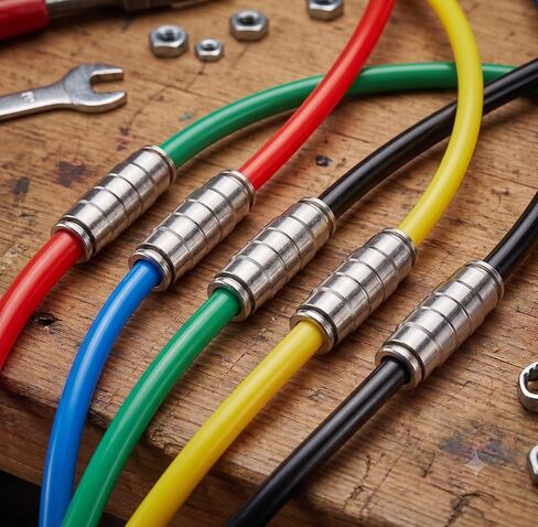 1/4 Air Hose Fittings Straight Union Push-to-connect Fittings Air Line Fittings Air Line Tubing Connectors Brass Push To Connect Fitting Air Quick Connect (5 Pack) in Kuwait