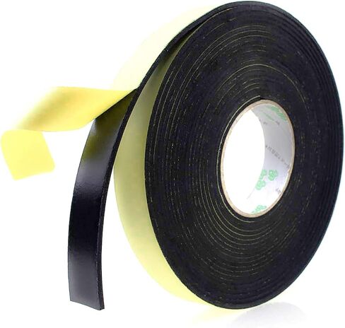 Foam Insulation Tape Adhesive, Seal, Doors, Weatherstrip, Waterproof, Plumbing, HVAC, Windows, Pipes, Cooling, Air Conditioning, Weather Stripping, Craft Tape (33 Ft x 1/8" x 1") in Kuwait
