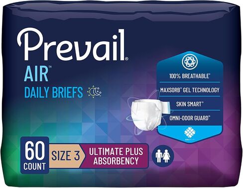 Prevail Breezers360, Size 3, 58 Inches to 70 Inches in Kuwait