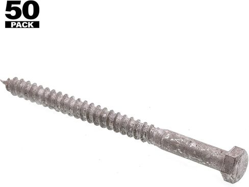 Prime-Line 9056505 Hex Lag Screws, 3/8 In. X 5 In., A307 Grade A Hot Dip Galvanized Steel (50 Pack) in Kuwait