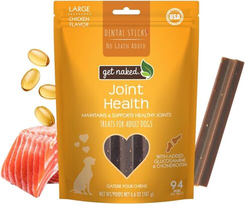 Get Naked Grain-Free Joint Health Dental Chew Sticks for Small Dogs, Natural Dog Dental Chews & Treats, 6.2 oz in Kuwait