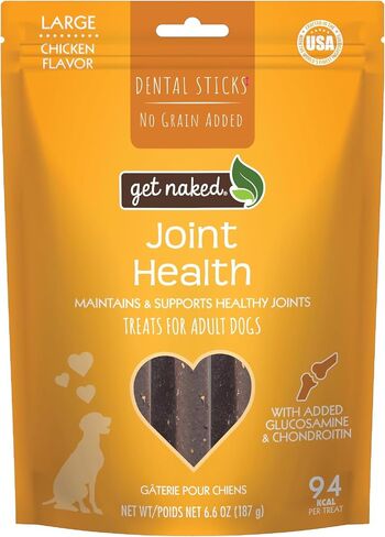 Get Naked Grain-Free Joint Health Dental Chew Sticks for Small Dogs, Natural Dog Dental Chews & Treats, 6.2 oz in Kuwait