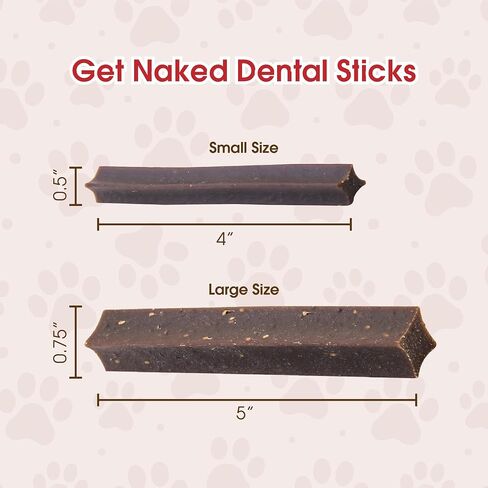 Get Naked Grain-Free Joint Health Dental Chew Sticks for Small Dogs, Natural Dog Dental Chews & Treats, 6.2 oz in Kuwait