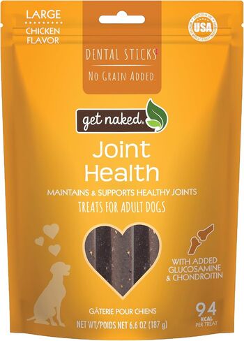 Get Naked Grain-Free Joint Health Dental Chew Sticks for Small Dogs, Natural Dog Dental Chews & Treats, 6.2 oz in Kuwait