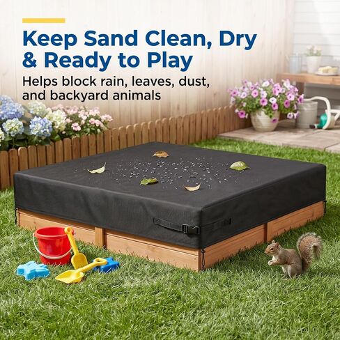 Sandbox Cover Waterproof, 600D Oxford Kids Outdoor Sandpit Lid in Kuwait