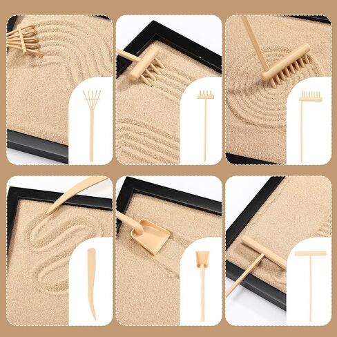 19 Pcs Mini Zen Garden Kit for Desk Cat Themed Desk Sand Tray in Kuwait