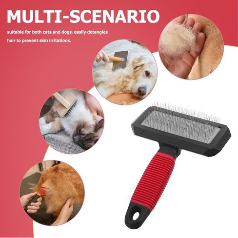 Cat Deshedding Brush Self PET Grooming Tool with Massage Pins in Kuwait