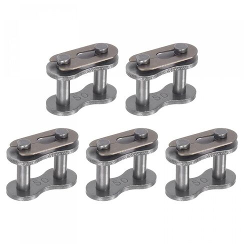 uxcell 10Pcs #50 Chain Master Connector Link Roller, 5/8" Pitch Carbon Steel, Standard Connecting Split Links for 10A Chain in Kuwait