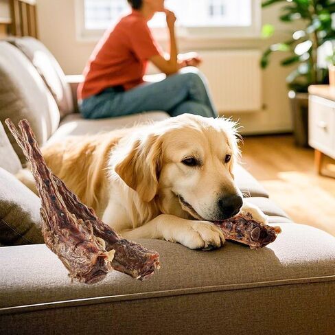 Natural Beef Tail Bones for Dogs - Long-Lasting Dental Chew, Rawhide-Free & Digestible Dog Treats,Single Ingredient Grass-Fed Beef（2 PCS） in Kuwait