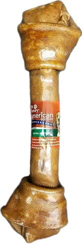 Pet Factory American Beefhide 12" Knotted Bone Dog Chew Treat - Chicken Flavor, 1 Count/1 Pack in Kuwait