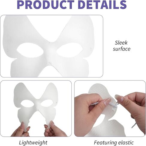 60 Pcs Paper Mache Masks Bulk Set with brushes and acrylic paints DIY Blank Mask for Mardi Gras Masquerade Costume Cosplay Party (12 Styles) in Saudi Arabia