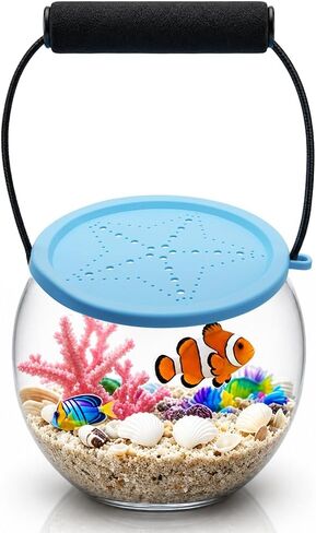 Beach Aquarium Kit Clear Portable Plastic Fish Tank Catch and Release Design Transport Container for Kids Beach Must Haves Crab Catching Kit Small in Saudi Arabia