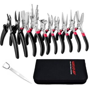 WISEUP 11pcs Jewelry Plier Sets for Crafting, Electronics & Jewelry Making in Saudi Arabia