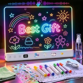16" LED Drawing Board for Kids Birthday Gift, Glow Doodle LED Note Board in Kuwait