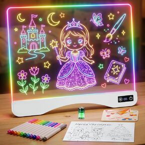 GOEATVE LED Drawing Board for Kids, Girls Birthday Gifts Drawing Tablet Pad in Saudi Arabia