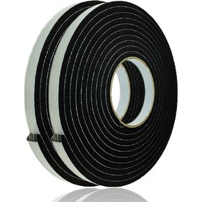 Adhesive Foam Tape Weather Strip for Doors Sticky Foam Strip Insulation Soundproofing Tape Single Sided Closed Cell Foam Tape 1/4 Inch Thick x 1/2 Inch Wide,2 Rolls in Saudi Arabia