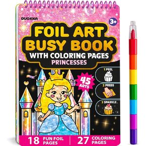 Foil Art Crafts for Kids Ages 4-8 - Fun Activity Book with Coloring Pages in Kuwait